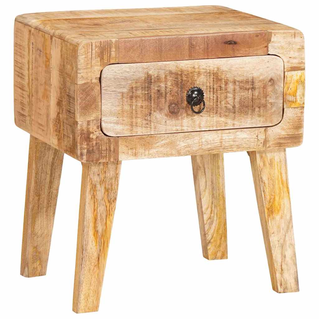 vidaXL End Table with Drawer Brown 40 x 32 x 46 cm Solid Mango Wood 2