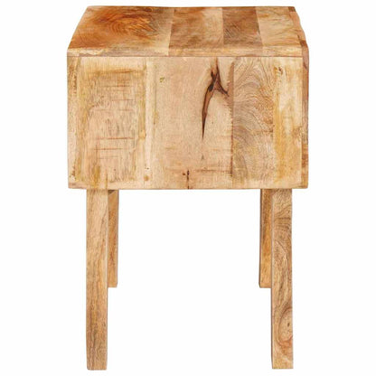 vidaXL End Table with Drawer Brown 40 x 32 x 46 cm Solid Mango Wood 6