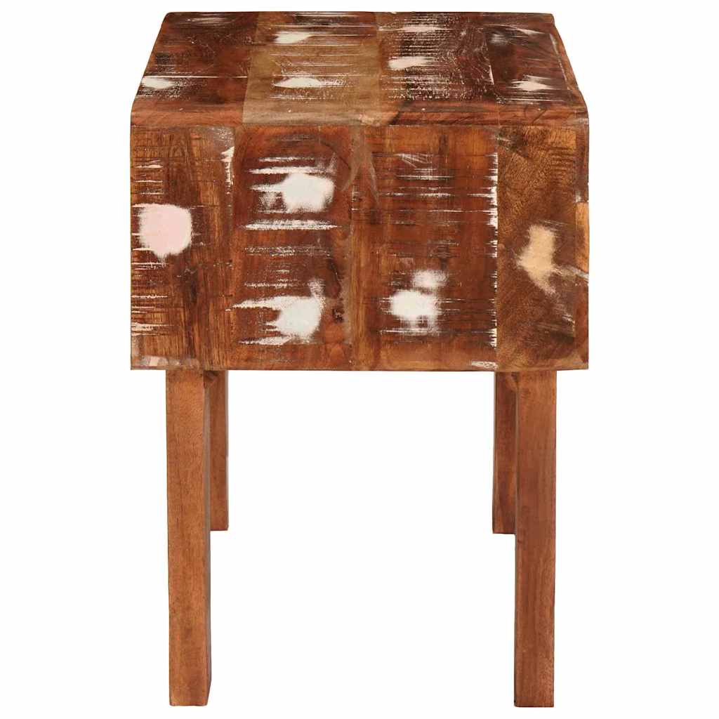 vidaXL End Table with Drawer Brown 40 x 32 x 46 cm Solid Reclaim Wood 6
