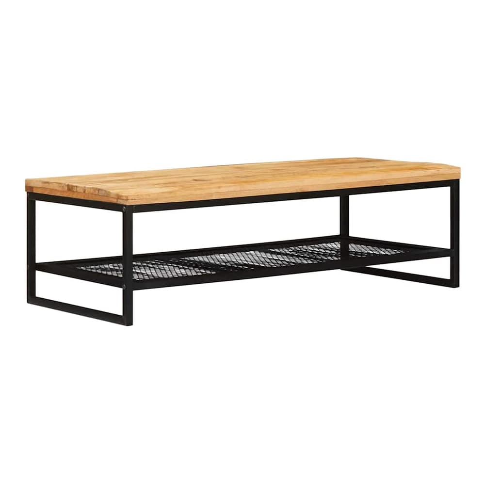 Coffee Table 110x60x35 cm Solid rough mango wood