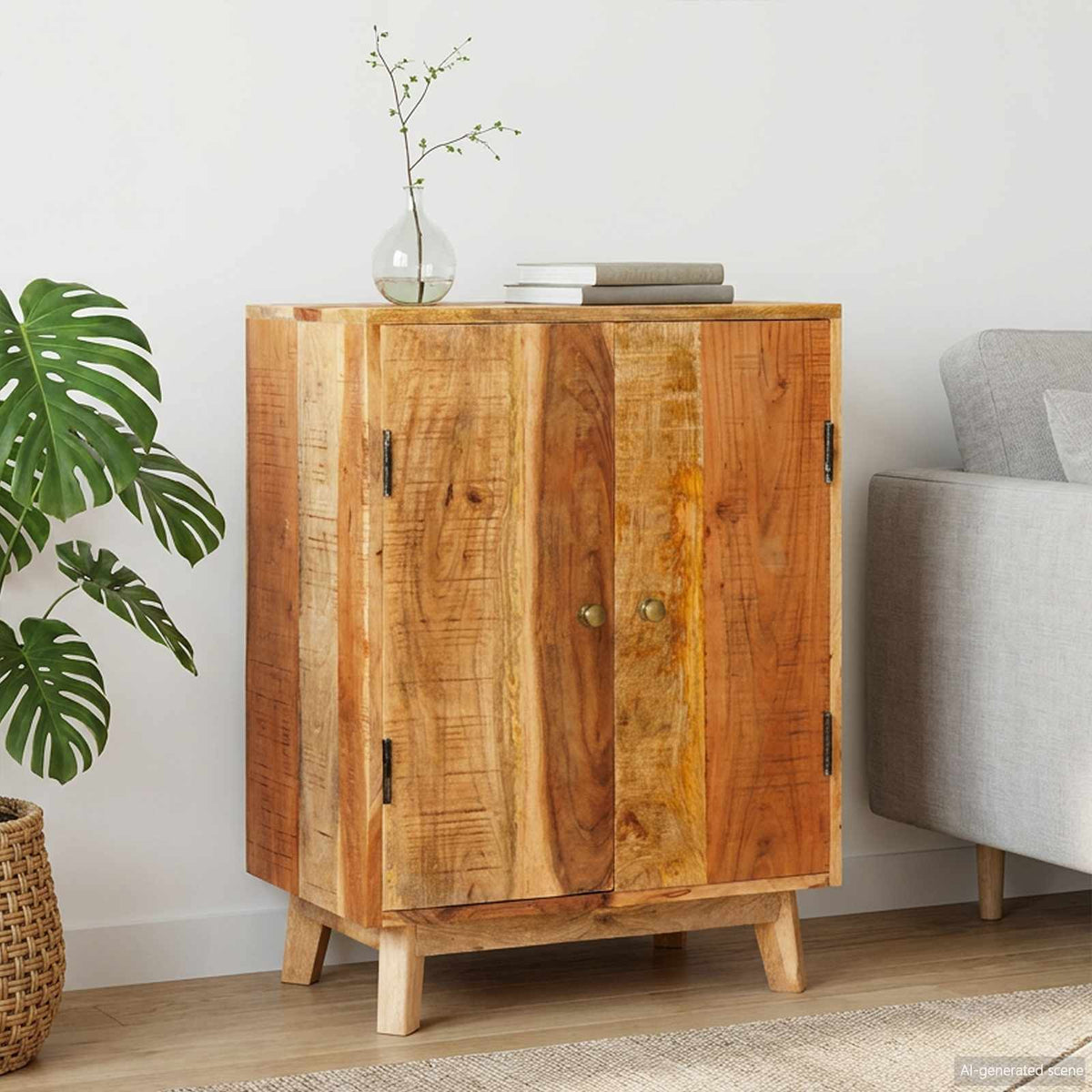Storage Cabinets Brown Solid Mango Wood 55 cm 75 cm 35 cm
