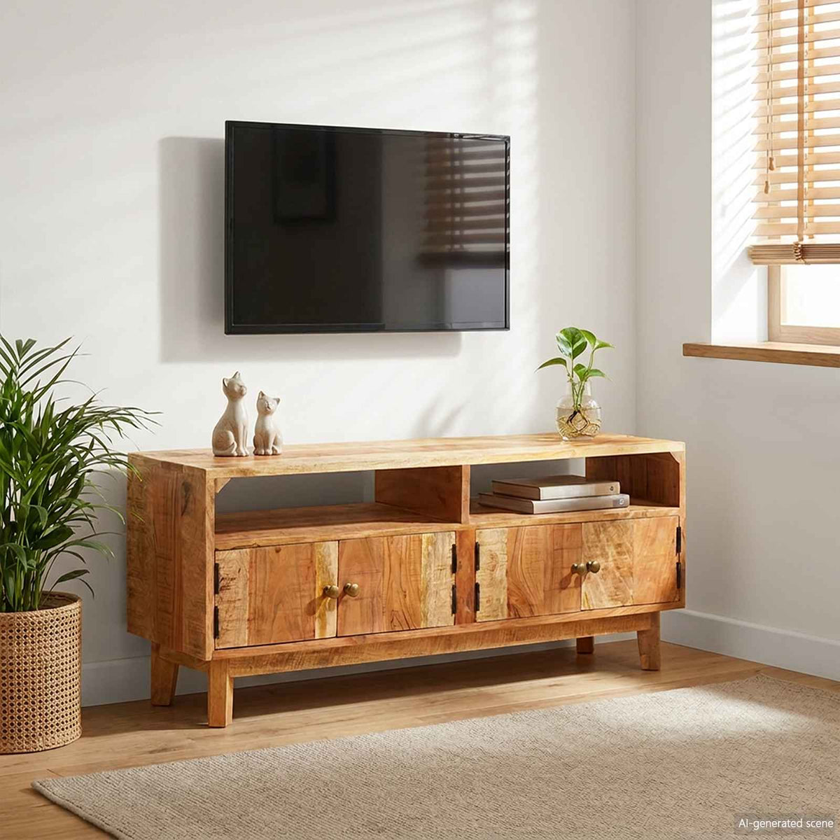 Storage Cabinets Brown Solid Mango Wood 110 cm 45 cm 30 cm