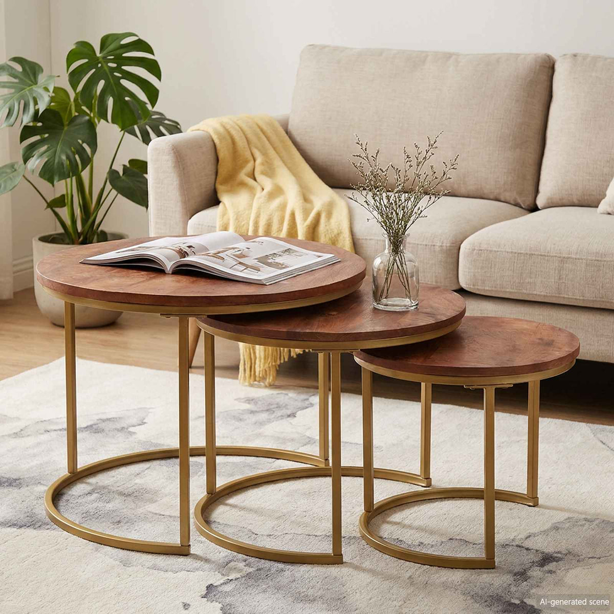 vidaXL Nesting Tables