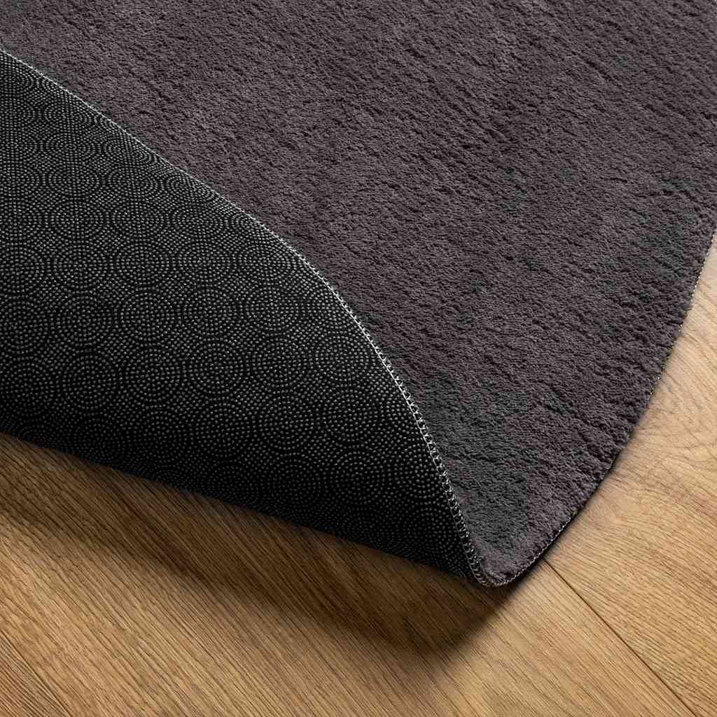 vidaXL Carpet HUARTE Anthracite 120 x 170 cm 100% Polyester 5