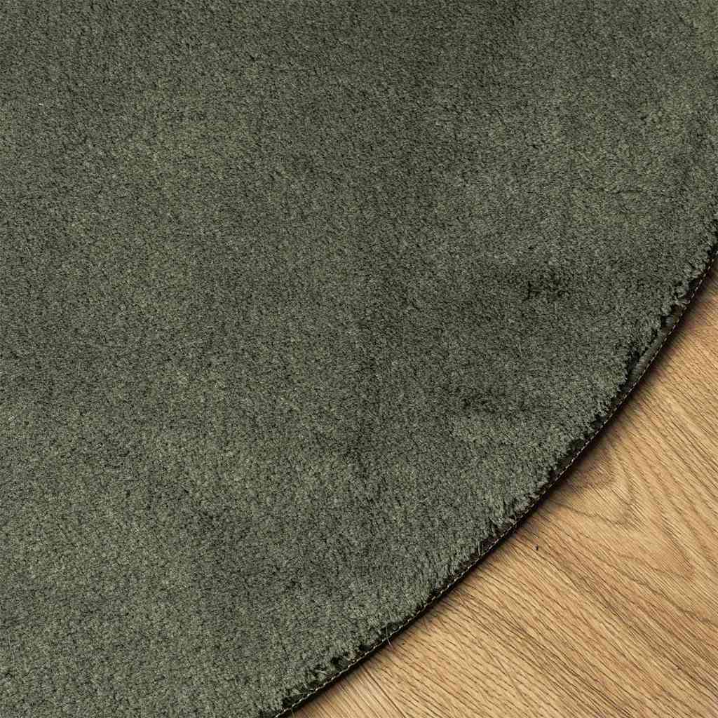 vidaXL Carpet HUARTE Forest Green 100 x 200 cm 100% Polyester 4