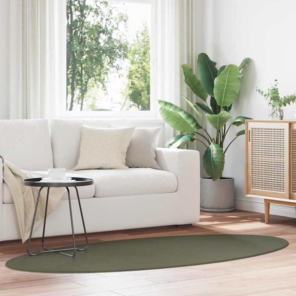 vidaXL Carpet HUARTE Forest Green 120 x 170 cm 100% Polyester 1