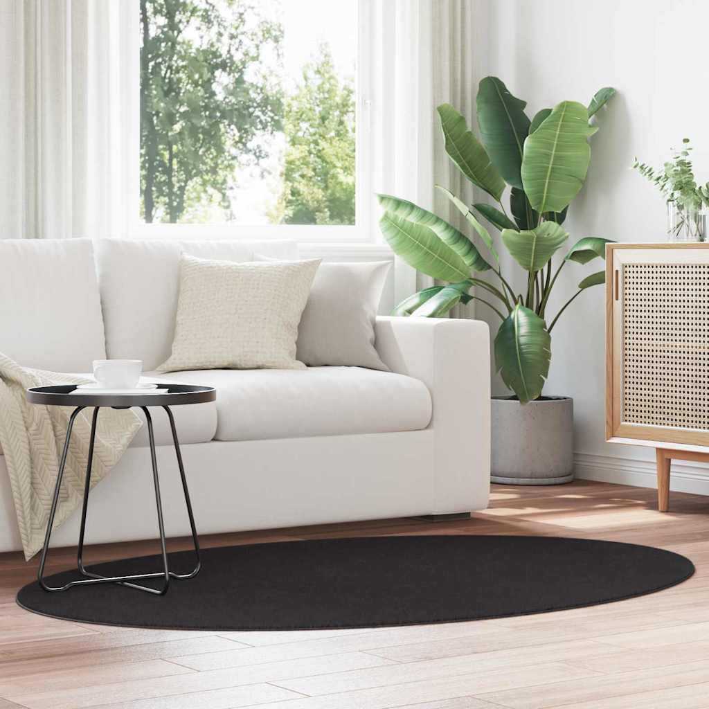 vidaXL Carpet HUARTE Black 120 x 170 cm 100% Polyester 1