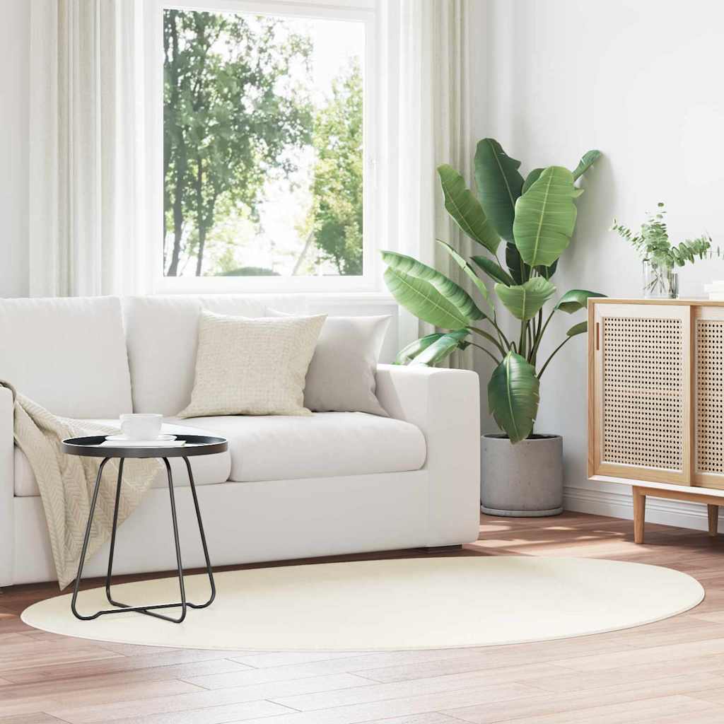 vidaXL Carpet HUARTE Cream 120 x 170 cm Polyester 1