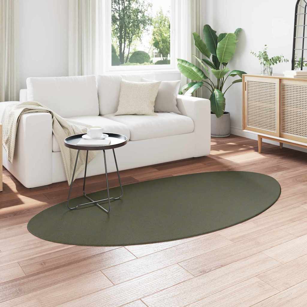 vidaXL Carpet HUARTE Forest green 100 x 200 cm Polyester 3