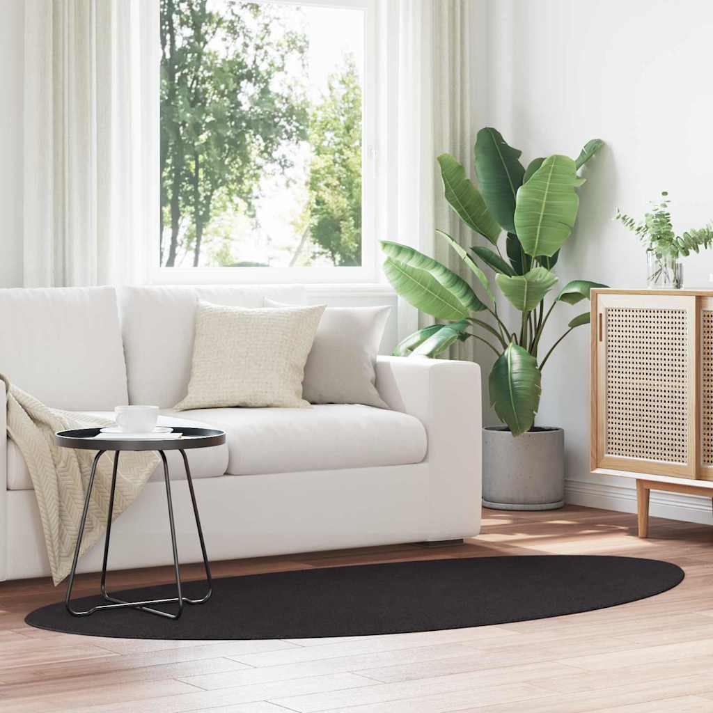 vidaXL Carpet HUARTE Black 100 x 200 cm Polyester 1