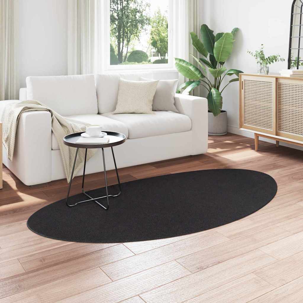 vidaXL Carpet HUARTE Black 100 x 200 cm Polyester 3