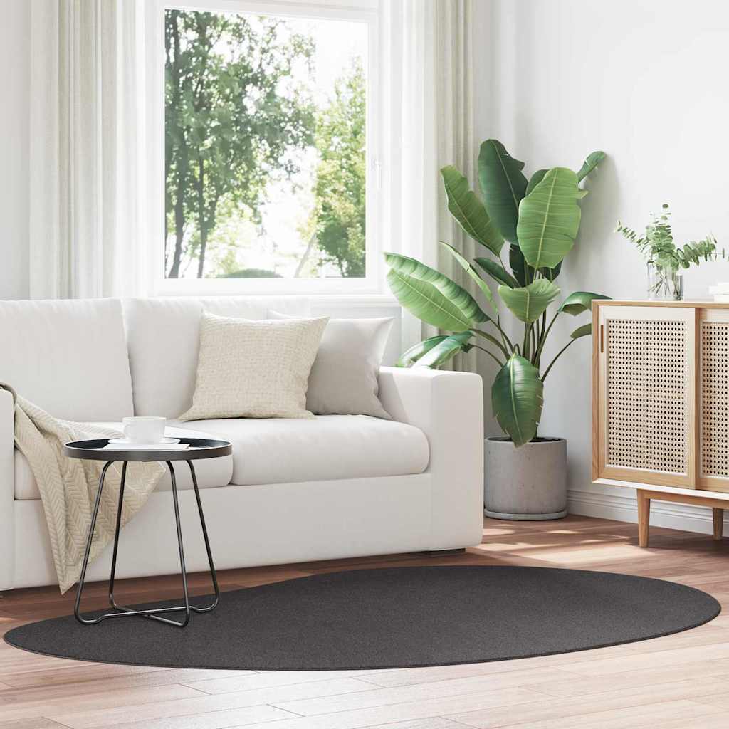 vidaXL Carpet HUARTE Polyester Oval-raindrop Length 200 cm