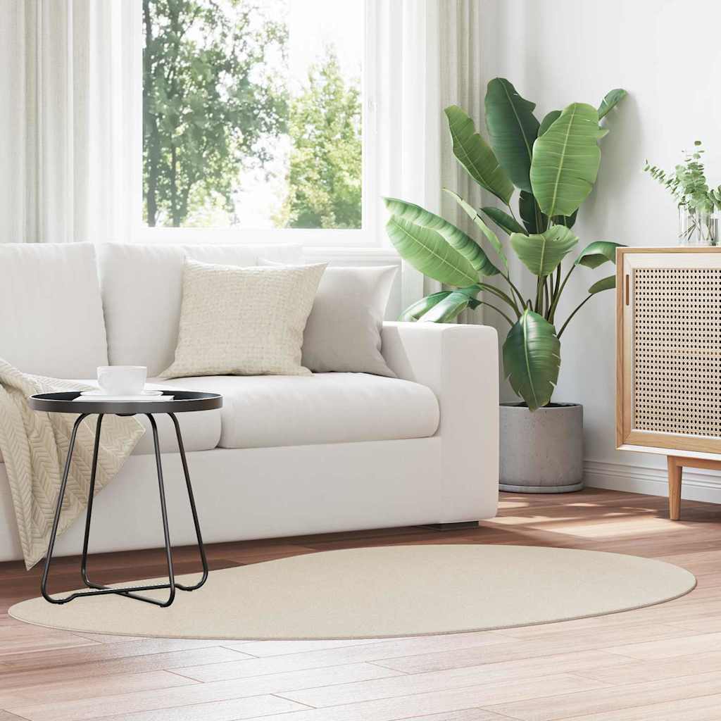 vidaXL Carpet HUARTE Beige 120 x 170 cm Polyester 1