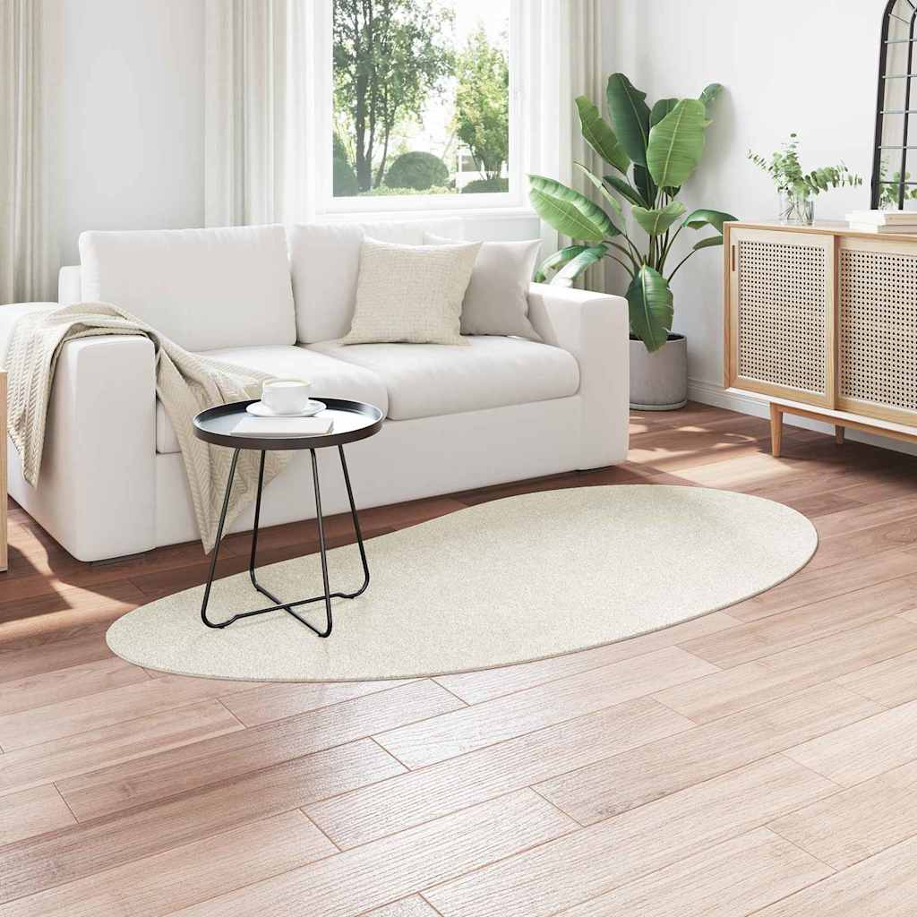 vidaXL Carpet HUARTE Cream 100 x 200 cm Polyester 3