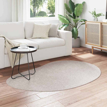 Carpet HUARTE 120 x 170 cm Polyester Oval-raindrop Length 170 cm Sand