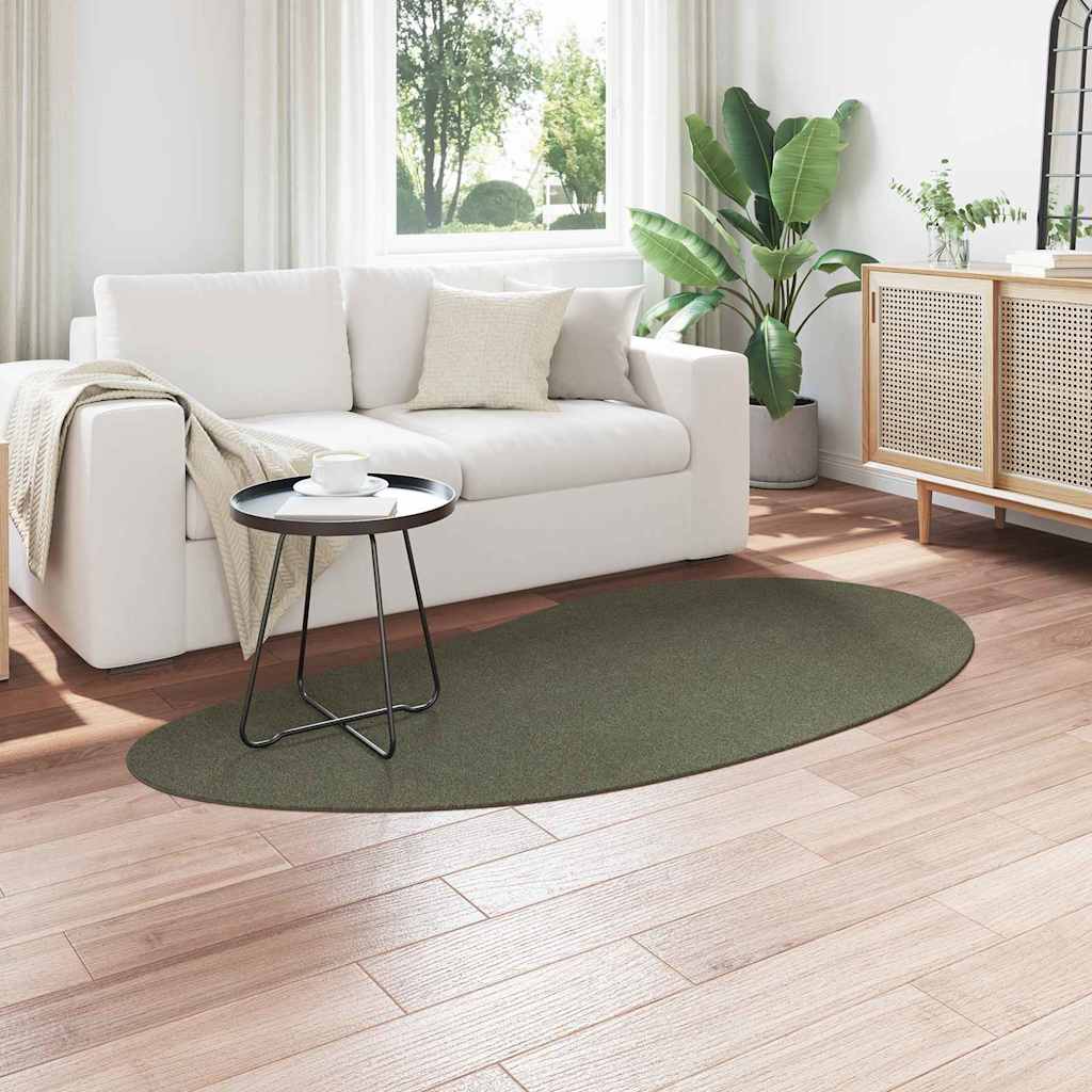 vidaXL Carpet HUARTE Forest green 100 x 200 cm Polyester 3