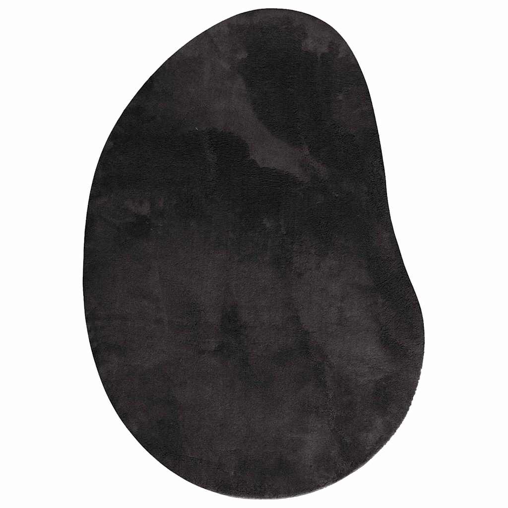 Carpet HUARTE Polyester Oval-raindrop Length 200 cm Black