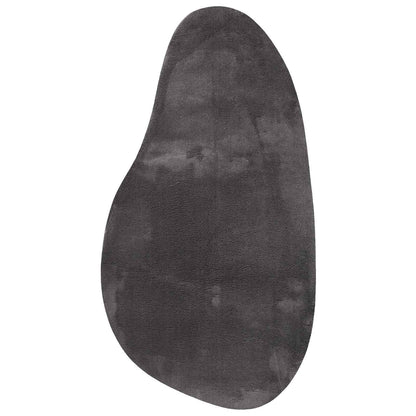 Carpet HUARTE Polyester Oval-wave edge Length 200 cm Anthracite