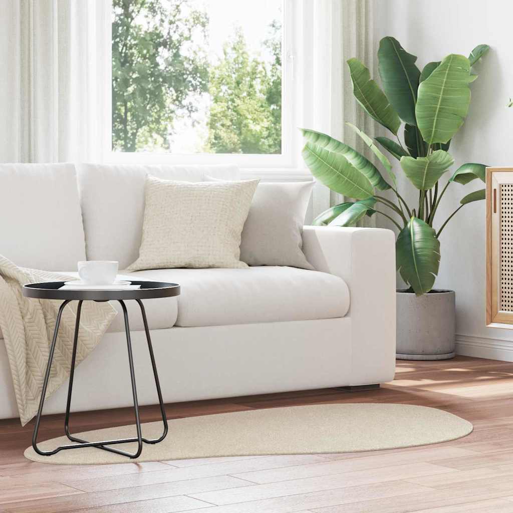 vidaXL Carpet HUARTE Beige 80 x 150 cm Polyester 1
