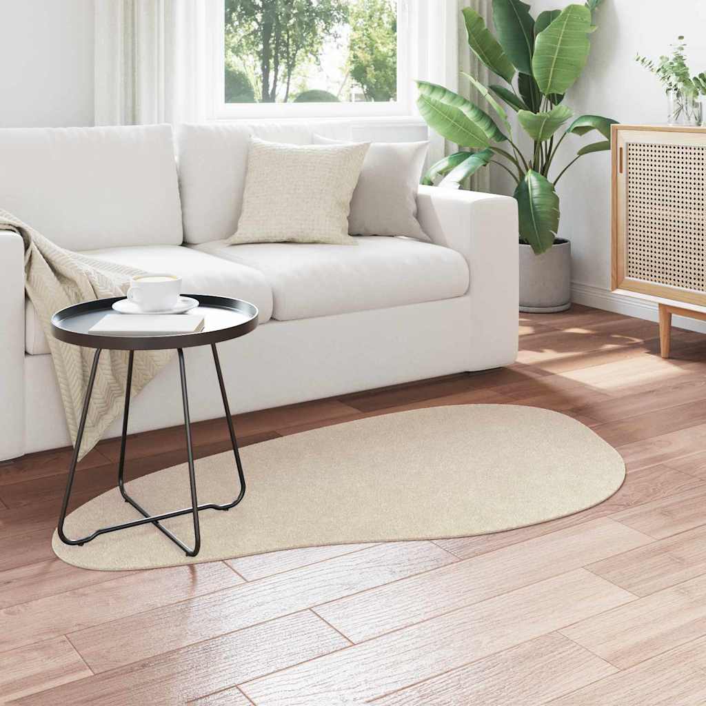 vidaXL Carpet HUARTE Beige 80 x 150 cm Polyester 3