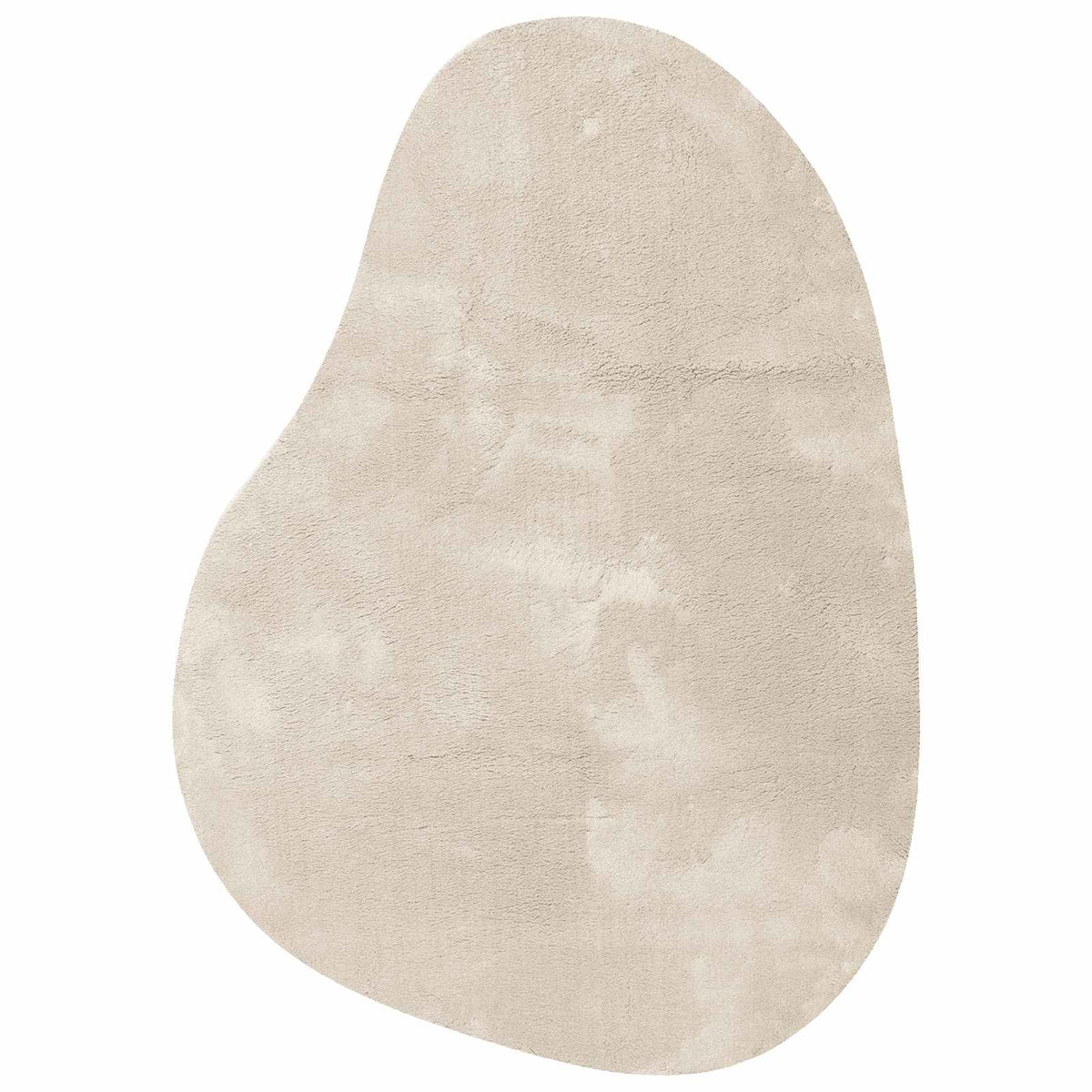 Carpet HUARTE 120 x 170 cm Polyester Oval-wave edge Length 170 cm Beige