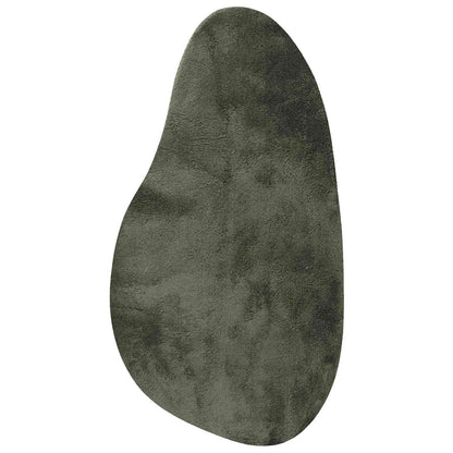 Carpet HUARTE Polyester Oval-wave edge Length 200 cm Forest green