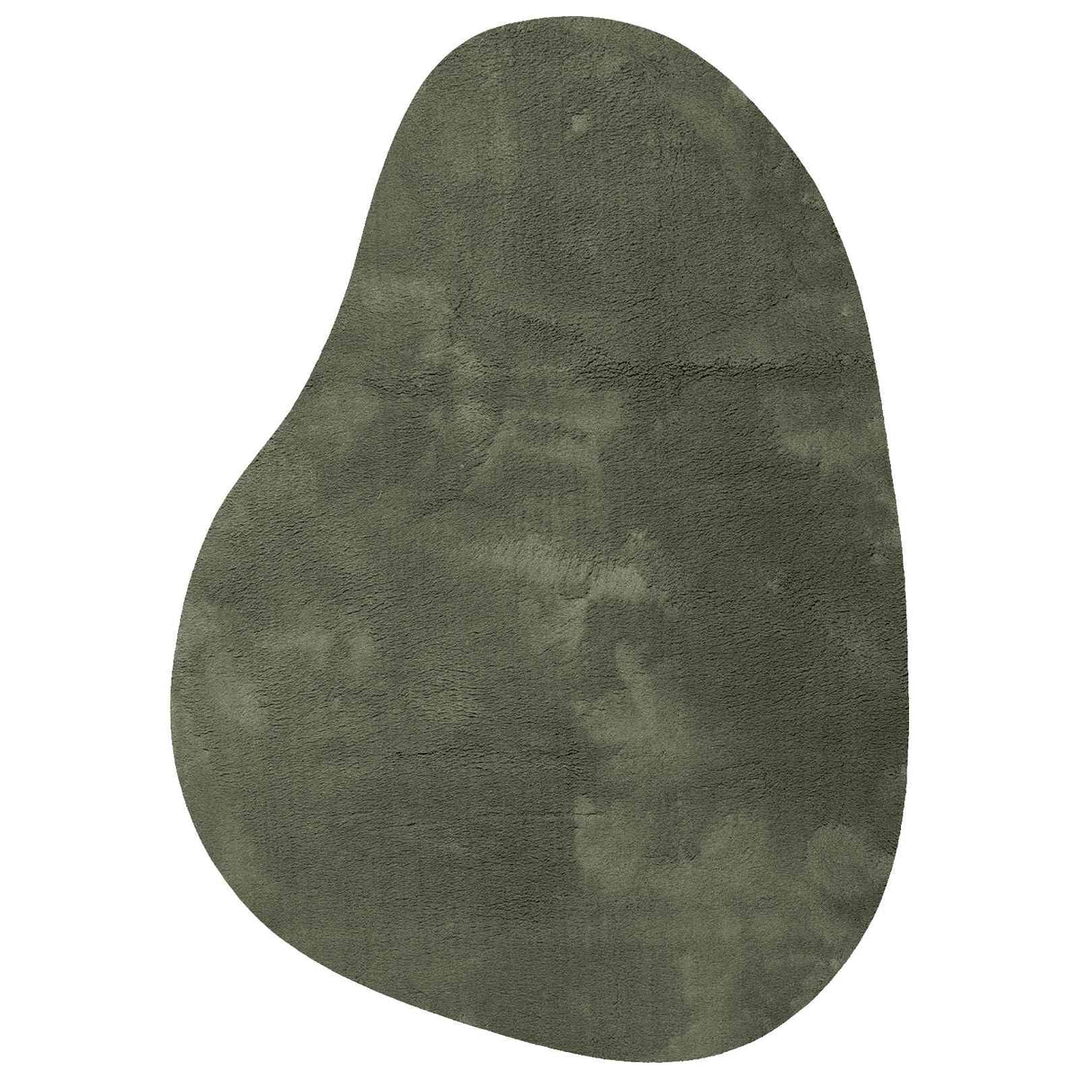 Carpet HUARTE 120 x 170 cm Polyester Oval-wave edge Length 170 cm Forest green