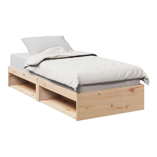 Day Bed without Mattress Solid Wood Pine Natural