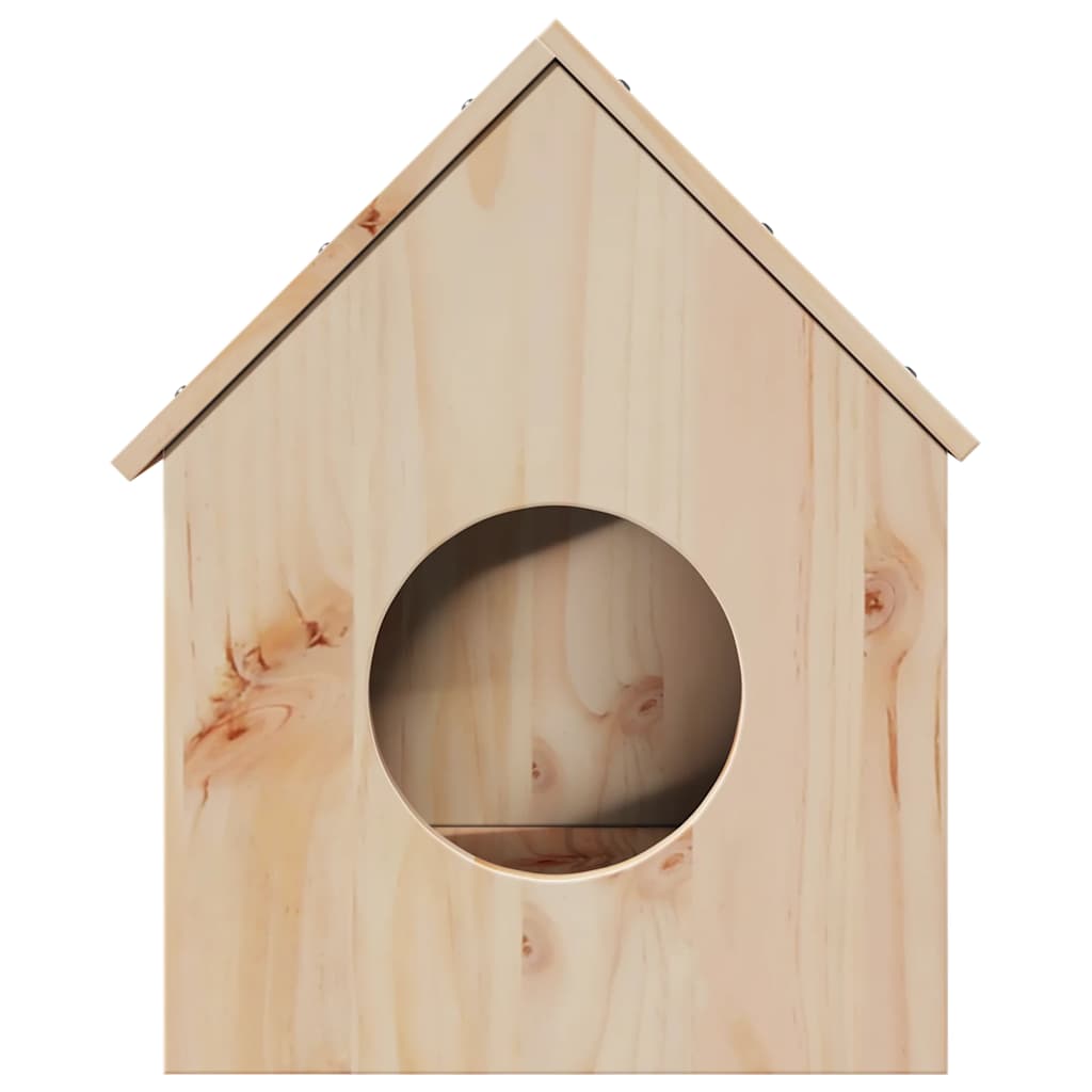 vidaXL Cat House 41x50x50 cm Solid Wood Pine 3