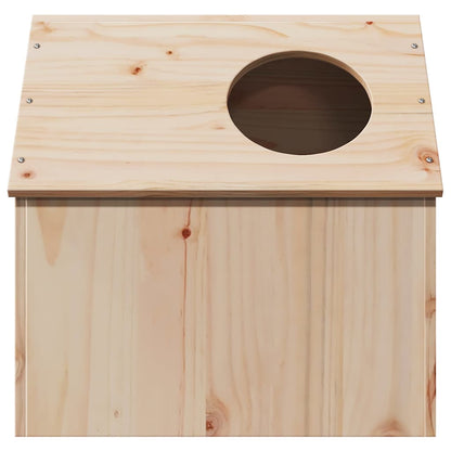 vidaXL Cat House 41x50x50 cm Solid Wood Pine 4