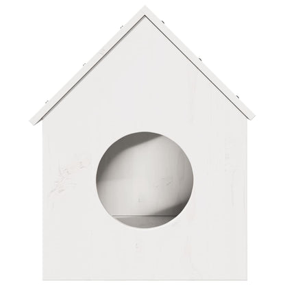 vidaXL Cat House White 41x50x50 cm Solid Wood Pine 3