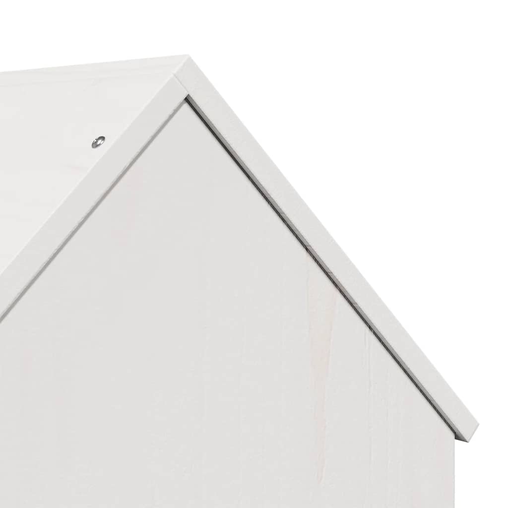 vidaXL Cat House White 41x50x50 cm Solid Wood Pine 6