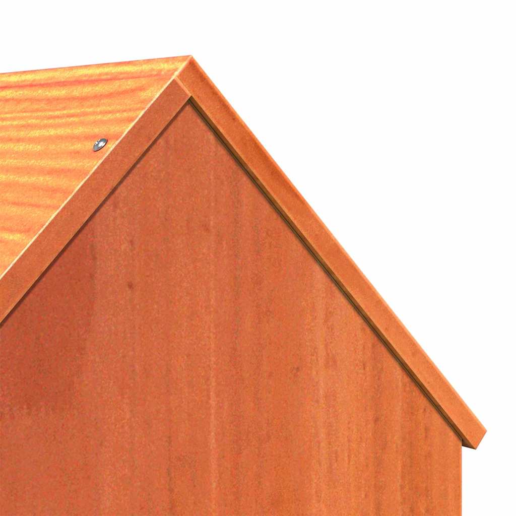 vidaXL Cat House Wax Brown 41x50x50 cm Solid Wood Pine 6