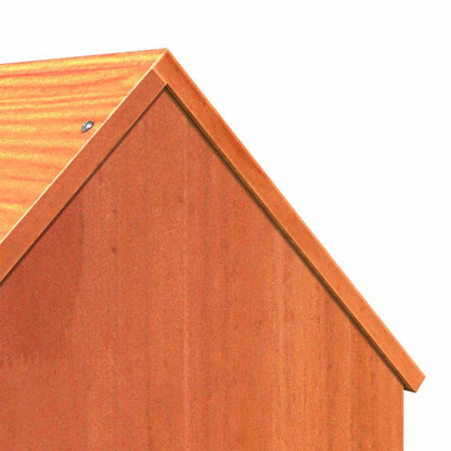vidaXL Cat House Wax Brown 41x50x50 cm Solid Wood Pine 6