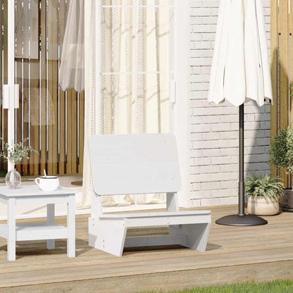 vidaXL Garden Chair White 60x64x70.5 cm Solid Wood Pine 1