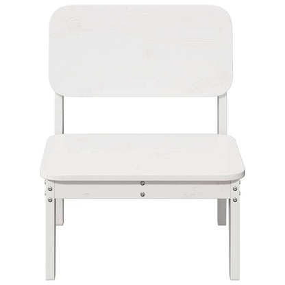 vidaXL Garden Chair White 60x52.5x72 cm Solid Wood Pine 3