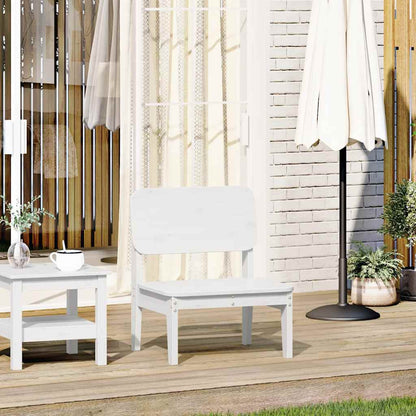 vidaXL Garden Chair White 60x52.5x72 cm Solid Wood Pine 1