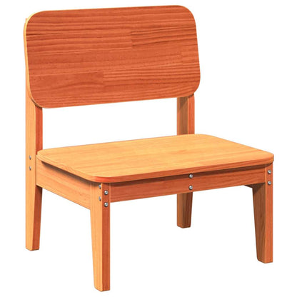vidaXL Garden Chair Wax Brown 60x52.5x72 cm Solid Wood Pine 2