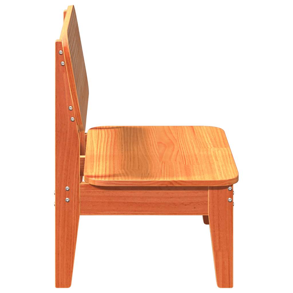 vidaXL Garden Chair Wax Brown 60x52.5x72 cm Solid Wood Pine 4