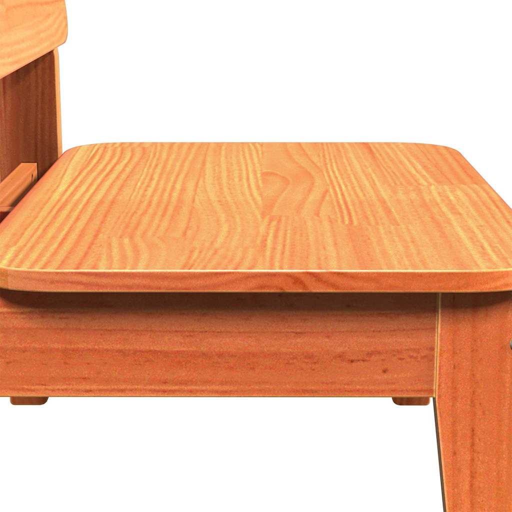 vidaXL Garden Chair Wax Brown 60x52.5x72 cm Solid Wood Pine 6