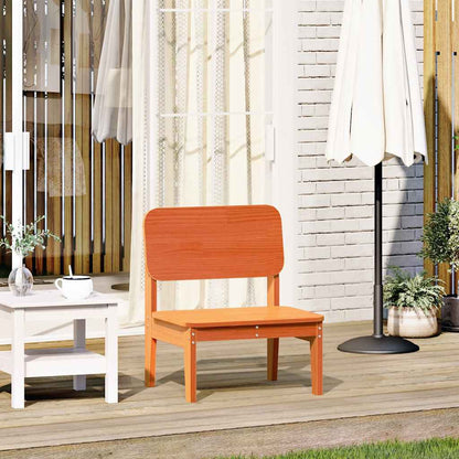 vidaXL Garden Chair Wax Brown 60x52.5x72 cm Solid Wood Pine 1