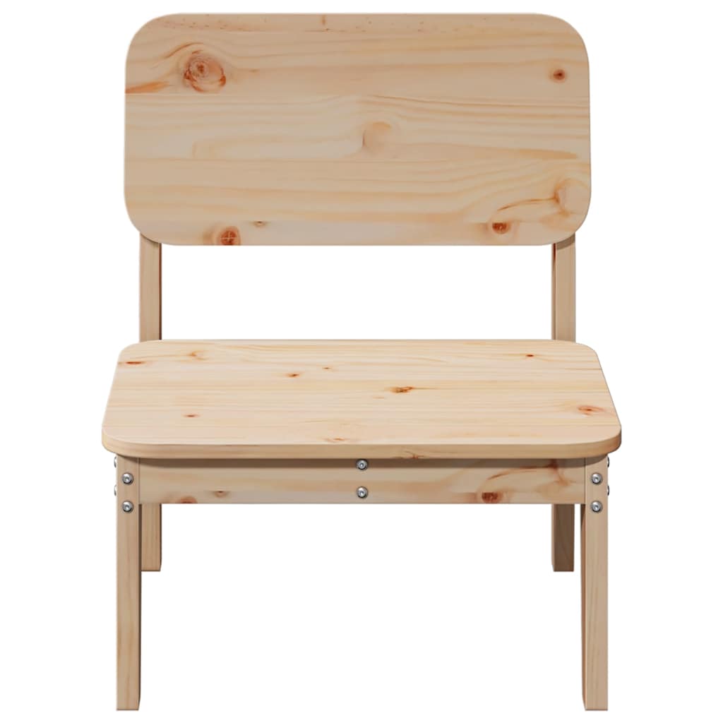 vidaXL Garden Chairs 2 pcs 60x52,5x72 cm Solid Wood Pine 4
