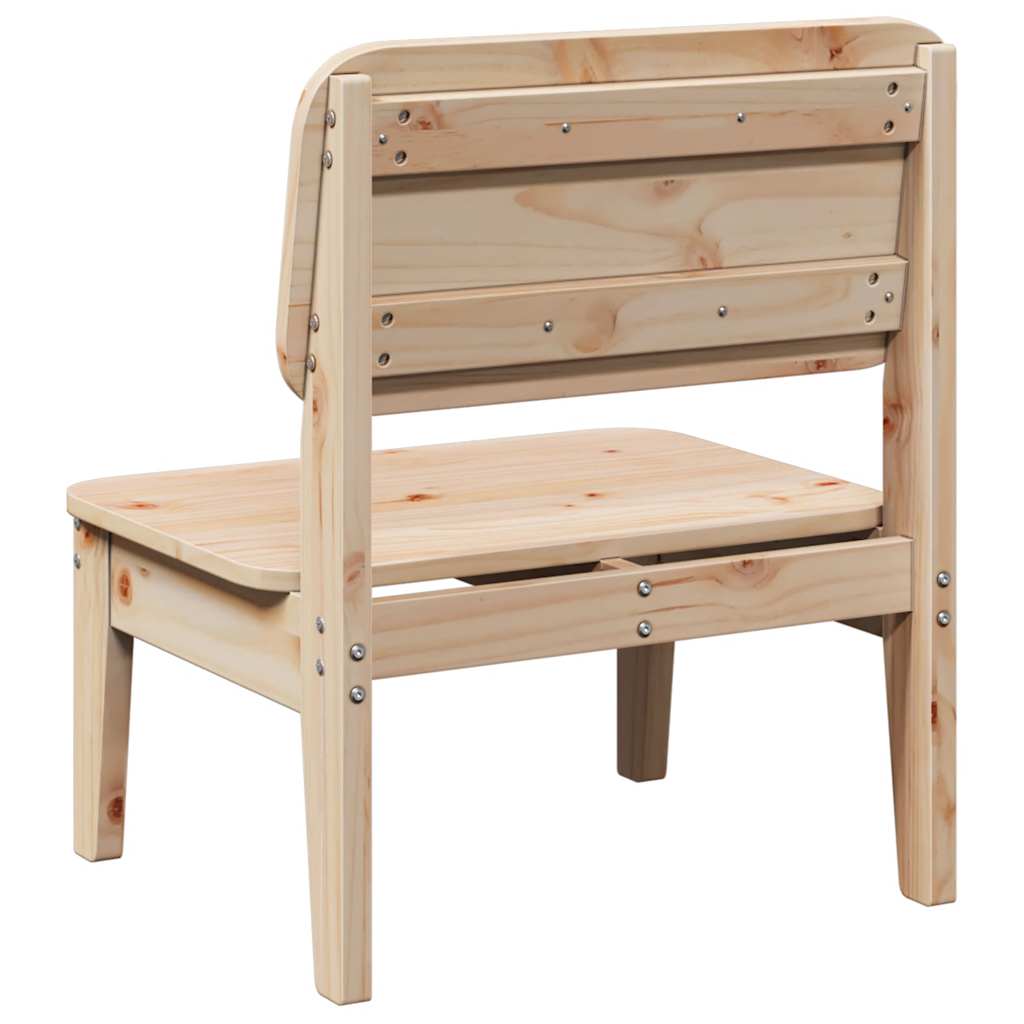 vidaXL Garden Chairs 2 pcs 60x52,5x72 cm Solid Wood Pine 5