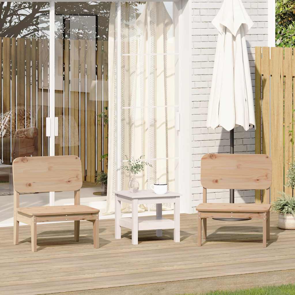 vidaXL Garden Chairs 2 pcs 60x52,5x72 cm Solid Wood Pine 1