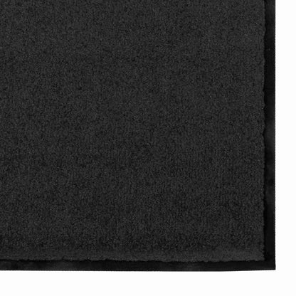 vidaXL Doormat Black 90 x 150 cm 100% Polyamide 4