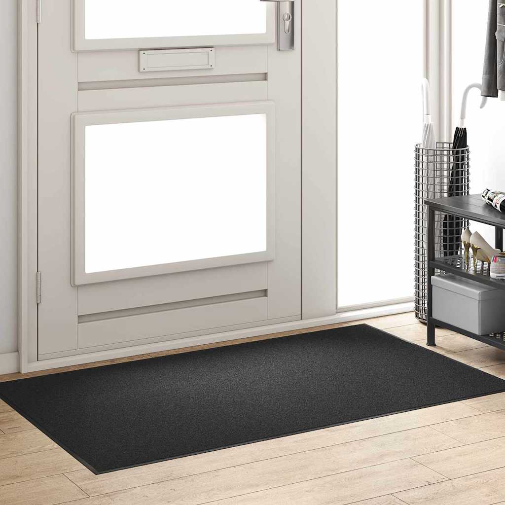 vidaXL Doormat Black 90 x 150 cm 100% Polyamide 3