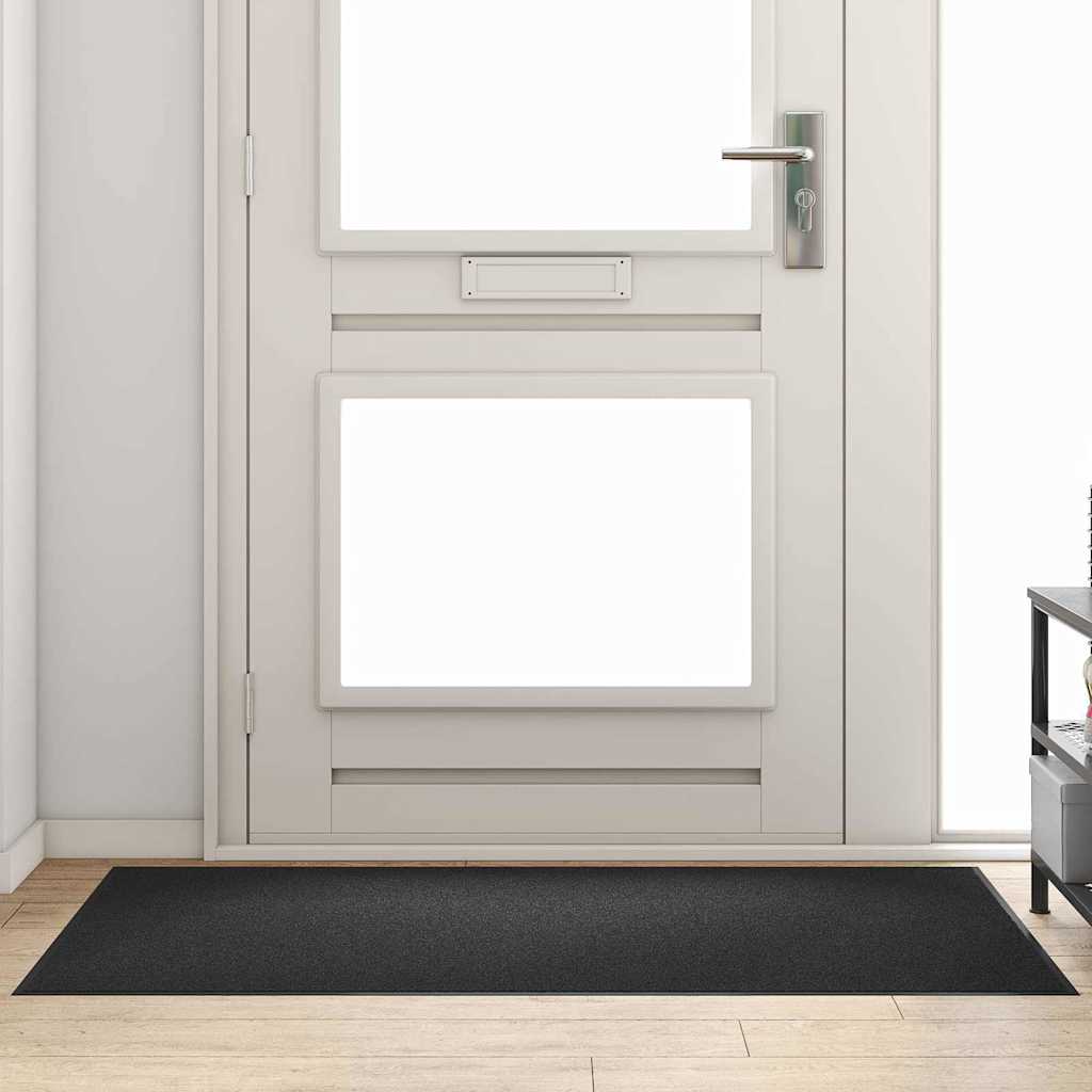vidaXL Doormat Black 90 x 150 cm 100% Polyamide 1