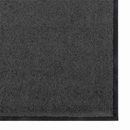 vidaXL Doormat Anthracite and Black 90 x 150 cm 100% Polyamide 4