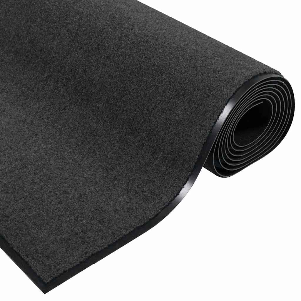 vidaXL Doormat Anthracite and Black 90 x 150 cm 100% Polyamide 5