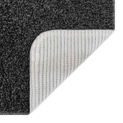 vidaXL Anti-slip Shaggy Rug Dark Grey 160 x 160 cm PP 4